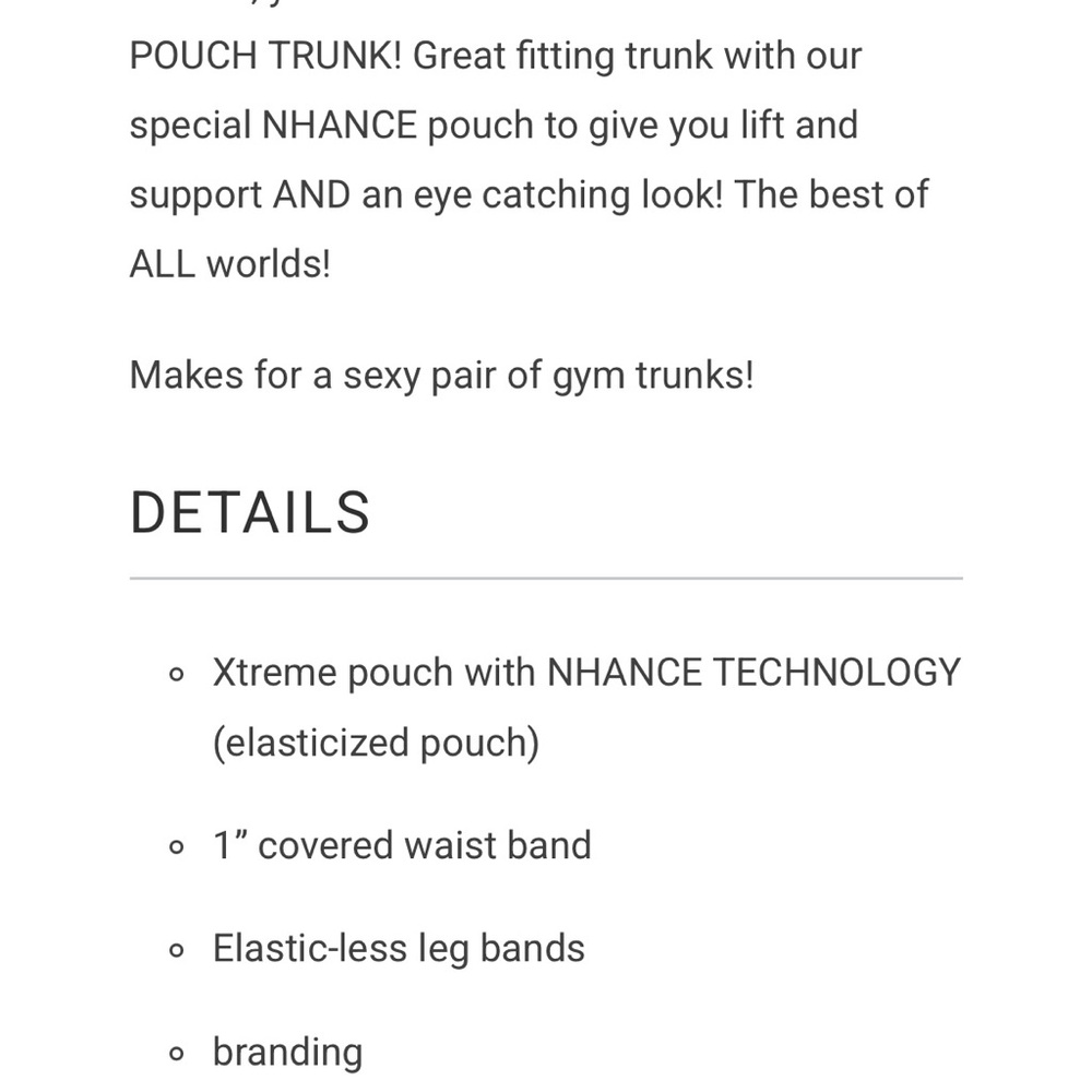 N2N BODYWEAR Xtreme Groove Pouch Trunk Underwear - Picture 9 of 9